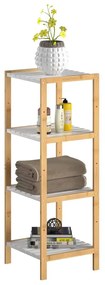 Deuba Raft bambus 110x33x34cm - alb