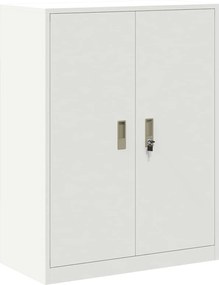 vidaXL Dulap de depozitare Alb 80 x 40 x 105 cm Oțel