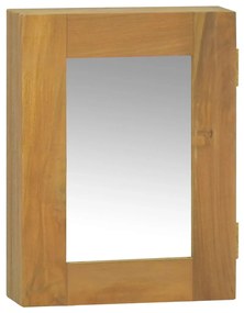 338241 vidaXL Dulap cu oglindă, 30x10x40 cm, lemn masiv de tec