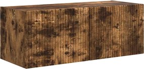 vidaXL Dulap TV de perete Pe perete Stejar fumuriu 60 x 31 x 29.5 cm