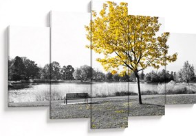 Tablou - relaxare în parc (150x105 cm)