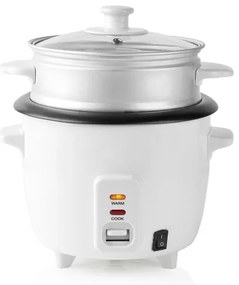 Aparat de gătit orez 300W/230V 0,6l alb Nedis KARC06WT