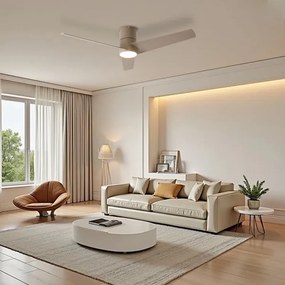 ZEVENTI BARROSA Ventilator de tavan LED, 18W/230V, Wi-Fi Tuya + telecomandă