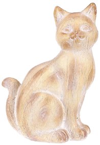 Decorațiune de grădină statuetă Lady cat,poliresină, 19 x 12 x 26 cm