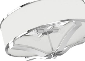 Open Design OR84801 - Lustră pe tijă GERDO, 4xE27/12W/230V, crom lucios/alb