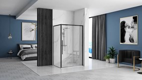 Cabina de dus SOLAR BLACK MAT 80x100 cm