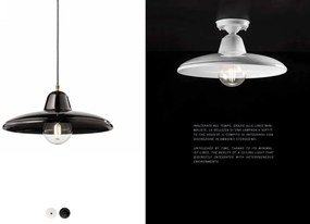 Pendul ceramic design retro realizat manual B-W
