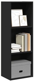vidaXL Bibliotecă, negru, 40x30x114 cm, lemn prelucrat