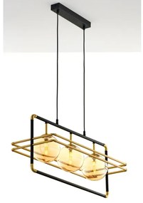 Lustră pe cablu Jupiter 2027 FIORI 3xG9/10W/230V negru/auriu/bej