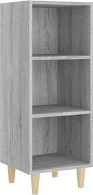 vidaXL Servantă, gri sonoma, 34,5x32,5x90 cm, lemn compozit
