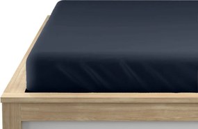 Cearsaf Jersey HIGHFIT albastru naval 90 x 200 cm