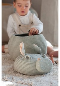 Coș de jucării pentru copii gri deschis din material textil ø 25x30 cm Henry the Hippo – Lorena Canals