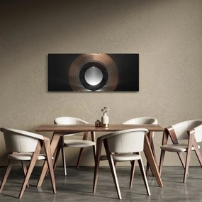 Tablou - Abstracție, luna peste apă (120x50 cm)