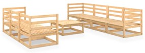 3075369 vidaXL Set mobilier de grădină, 8 piese, lemn masiv de pin