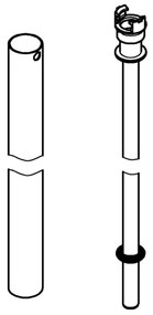 GROHE 48515000 - Bară pentru sistem de duș, crom lucios