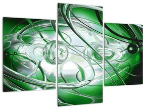 Tabloul abstract verde (90x60 cm)