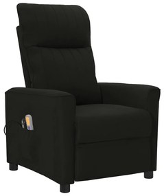3098891 vidaXL Fotoliu de masaj electric rabatabil, negru, textil