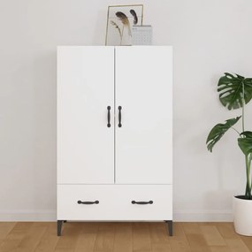 vidaXL Dulap înalt, alb, 70x31x115 cm, lemn prelucrat
