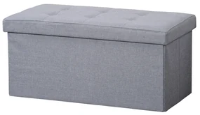 Kesper 15952 Comoda tapițată, gri deschis, 76 x 38x 38 cm