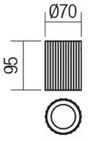 Redo 01-2555 - Spot DELPHI 1xGU10/7W/230V Ø 7 cm negru