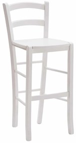 SCAUN BAR LEMN - ALB
