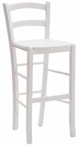 SCAUN BAR LEMN - ALB