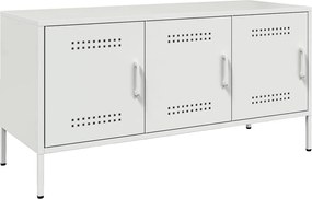 vidaXL Dulap TV, alb, 100,5x39x50,5 cm, oțel