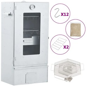 vidaXL Afumătoare cuptor/grătar, generator fum rece, oțel galvanizat