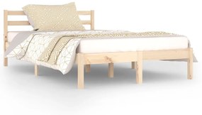 810425 vidaXL Cadru de pat, 120x200 cm, lemn masiv de pin