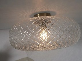 Plafoniera moderna design decorativ Venice auriu/transparent