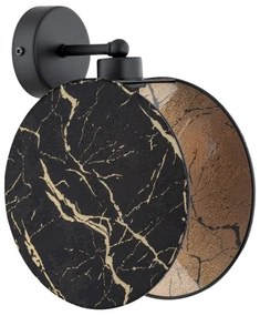 Lampă de perete MOTIF 1xE27/15W/230V negru/auriu