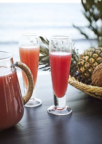 Carafă din sticlă cu mâner din bambus, D15×H17 cm, 2 L, „Bamboo Jug"