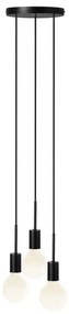 Nordlux - Lustră pe cablu PACO 3xE27/25W/230V neagră