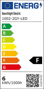 Aplica perete exterior IP44 Up and Down Sheffield gri inchis