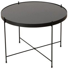 Masa metalica cu blat din sticla, SHERIN, 40 cm