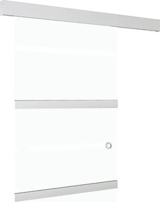 vidaXL Ușă glisantă cu opritor silențios 90x205 cm sticlă ESG/aluminiu