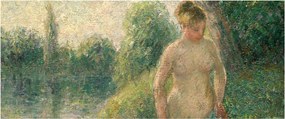 Tablou - Camille Pissarro, The Bather, reproducere (120x50 cm)
