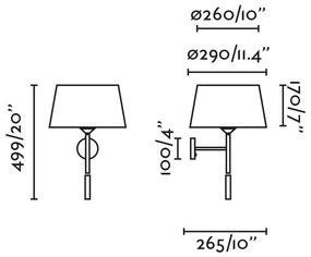 Aplica de perete cu reader LED WINDSOR negru, gri