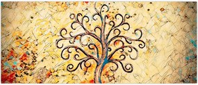Tablou - Copacul vieții mozaic (120x50 cm)