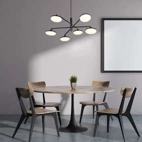 Lustra suspendata cu 6 surse de lumina LED Madi