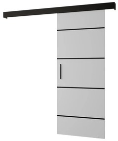 Uși culisante 80 cm Slavdro 4 (alb mat + negru mat). 1108822