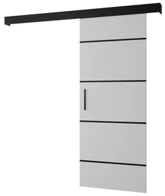 Uși culisante 80 cm Slavdro 4 (alb mat + negru mat). 1108822