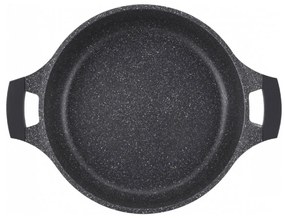 RESIGILAT - Cratiță marmorată cu capac 3L, 26 cm – Royalty Line RL-BR26CM, antiaderentă, ușor de curățat