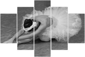 Tablou - Balerină, alb-negru (150x105 cm)