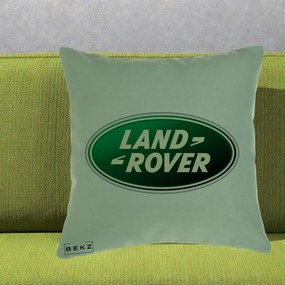Perna Personalizata cu emblema Land Rover, 40x40 cm, Verde, Husa Detasabila, Perna Inclusa, BEKZ®