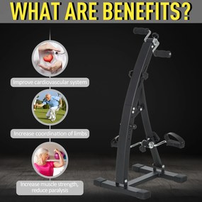 Bicicleta de Fitness din Otel cu Ecran LED Inaltime si Rezistenta Reglabile 41x50x96cm Neagra HOMCOM | Aosom RO