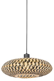 Lampă suspendată orientală din bambus negru 40 cm - Ostrava
