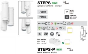 Aplica de perete exterior IP44 Steps 75503