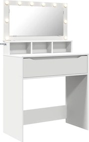 vidaXL Mese de toaletă pentru dormitor Alb 80 x 39,6 x 135 cm