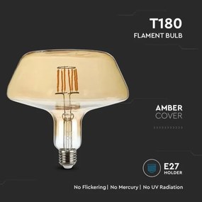 Bec LED FILAMENT T180 E27/8W/230V 1800K